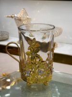 سرویس پذیرایی طلایی نگین دار اماراتی مدل پایه مثلثی - تصویر 9