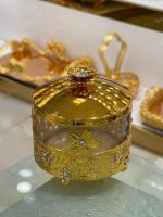 سرویس پذیرایی طلایی نگین دار اماراتی مدل پایه مثلثی - تصویر 10