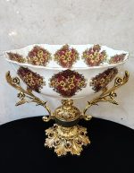 سرویس پذیرایی 4 تکه ریما فلاور زرشکی کد 5102 - تصویر 2
