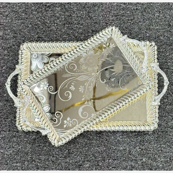 سینی جفتی مستطیل سیلور 1782