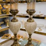 شمعدان عسلی آنتیک 6060