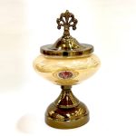 شکلات خوری کرم گلدار آنتیک 7097