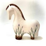 مجسمه اسب سرامیکی نیک روز
