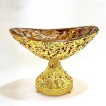 کشکول نگین دار طلایی اماراتی 1741 - تصویر 2