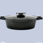 تابه دو دسته سایز 28 کف گرانیت دیاموند یونیک کد UN-8914