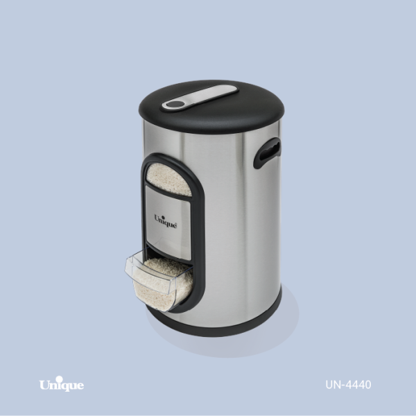 سطل برنج 10 کیلویی پیمانه دار استیل کد UN-4440