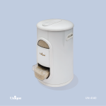 سطل برنج 10 کیلویی پیمانه دار سفید کد UN-4140