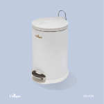 سطل زباله 16 لیتر سفید کد UN-4130