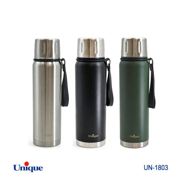 فلاسک قلمی 750 میل یونیک بند دار کد UN-1803