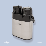 فلاکس یونیک 2قلو 1/6 استیل شیشه دار کد UN-9060