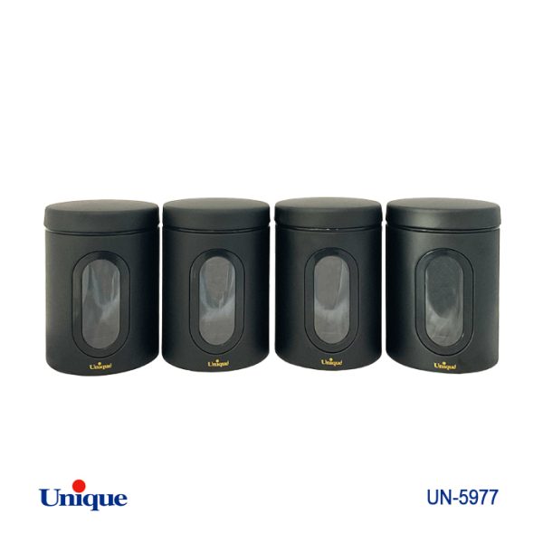 قوطی پنجره دار 1 لیتر -مشکی UN_5977