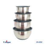 لگن 4 پارچه استیل درب دار UN-4092