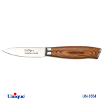 چاقو آشپزخانه یونیک دسته چوبی 3.5 اینچ کد 5554
