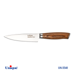 چاقو آشپزخانه یونیک دسته چوبی 5 اینچ کد 5540
