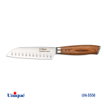 چاقو آشپزخانه یونیک دسته چوبی 5 اینچ کد 5550