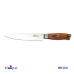 چاقو آشپزخانه یونیک دسته چوبی 7 اینچ کد 5546