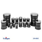 سرویس آشپزخانه ۱۸ پارچه کمرباریک سنباده ای مشکی درب استیل کد UN-4640