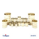 سرویس آشپزخانه ۱۸ پارچه کمرباریک سنباده ای نباتی درب طلایی کد UN-4610