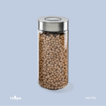 بانکه شیشه ای درب استیل 20 سانت کد UN-1702