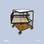 سبد سیب زمینی و پیاز یونیک 2 طبقه توری-مربع کد UN-2958
