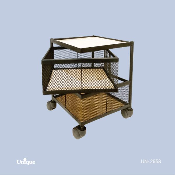 سبد سیب زمینی و پیاز یونیک 2 طبقه توری-مربع کد UN-2958