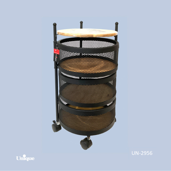 سبد سیب زمینی و پیاز یونیک 3 طبقه توری گرد کد UN-2956