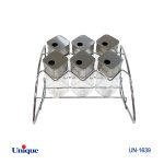 ست ادویه 6تایی شیشه مربع هلالی کد UN-1639