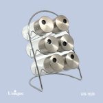 ست ادویه 6تایی شیشه گرد ایستاده کد UN-1628