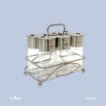 ست ادویه 6تایی شیشه گرد مستطیل کد UN-1626