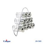 ست ادویه 9تایی شیشه گرد هرمی کد UN-1645