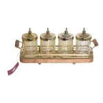 ست جا ادویه 4 پارچه BVK بی وی کی طرح کاریزما به همراه استند کد VK412602