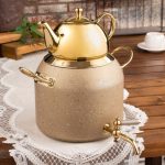 کتری و قوری RIVER ریور ۶لیتر شیردار گرانیتی بژ کد 5845