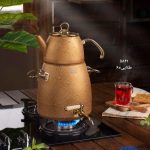 کتری و قوری RIVER ریور 4 لیتر شیردار گرانیت طلایی کد 5831