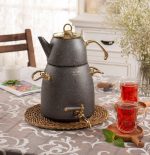 کتری و قوری RIVER ریور 4 لیتر شیردار گرانیت طوسی کد 5833