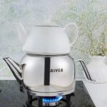 کتری قوری استیل لوله 2/7لیتر دسته استیل ریور RIVER کد 3890