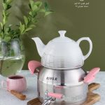 کتری قوری RIVER ریور ۲/۷ لیتر لوله دار دسته صورتی کد 3886