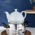 کتری قوری RIVER ریور ۲/۷ لیتر لوله دار دسته مشکی کد 3888