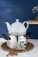 کتری قوری RIVER ریور ۲/۷ لیتر لوله دار دسته مشکی کد 3888
