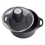 قابلمه گرانیت یونیک طرح هلیوس کد 8924 سایز 20 به همراه دستگیره - تصویر 3