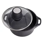قابلمه گرانیت یونیک طرح هلیوس کد 8928 سایز 28 به همراه دستگیره - تصویر 3