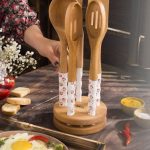 کفگیر ملاقه دسته چینی رز گل محمدی RIVER ریور کد 8437