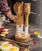 کفگیر ملاقه دسته چینی رز گل محمدی RIVER ریور کد 8437