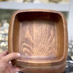 کاسه چوبی تریتی treeti تیره مربع مجموعه 4 عددی کد 6003 - تصویر 3