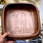 کاسه چوبی تریتی treeti تیره مربع مجموعه 4 عددی کد 6003 - تصویر 4