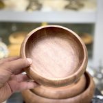 کاسه چوبی تریتی treeti تیره گرد مجموعه 3 عددی کد 6002 - تصویر 2