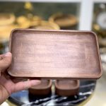 سینی و کاسه چوبی تریتی treeti تیره 3 تکه کد B-2518 - تصویر 3