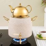 کتری و قوری RIVER ریور ۶لیتر شیردار گرانیتی کرم کد 5844