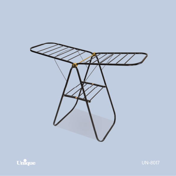 بندرخت فلزی تسمه ای مشکی طلایی یونیک  UN-8017