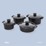 سرویس 8 پارچه مشکی دیاموند  UN-8500