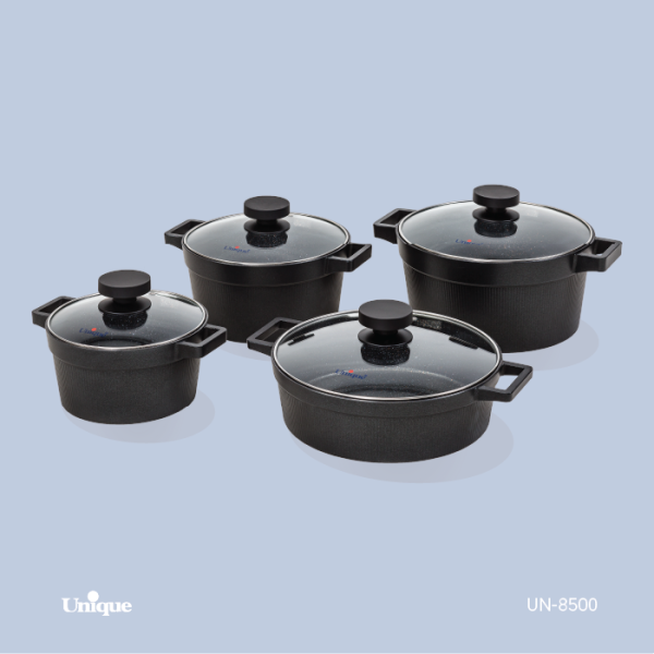 سرویس 8 پارچه مشکی دیاموند  UN-8500
